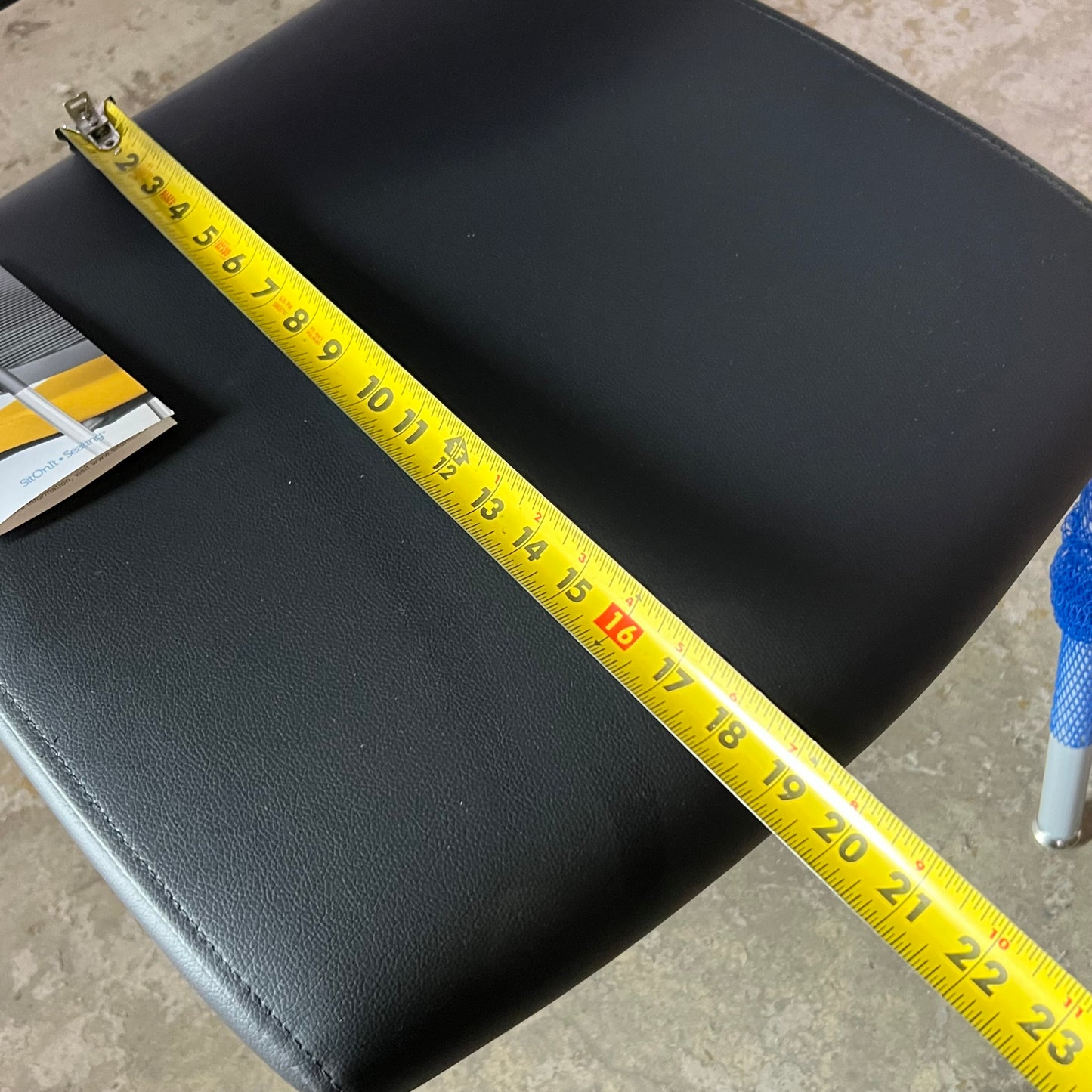 SITONIT SEATING Focus Side Chair Sz 19" L x 18" W x 35" H, Black 36-0129