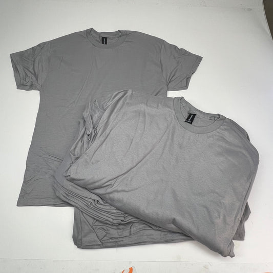 ZA@ GILDEN (24 PACK) Pre Shrunk Heavy Cotton T-shirt Unisex Sz XL Gravel 10057