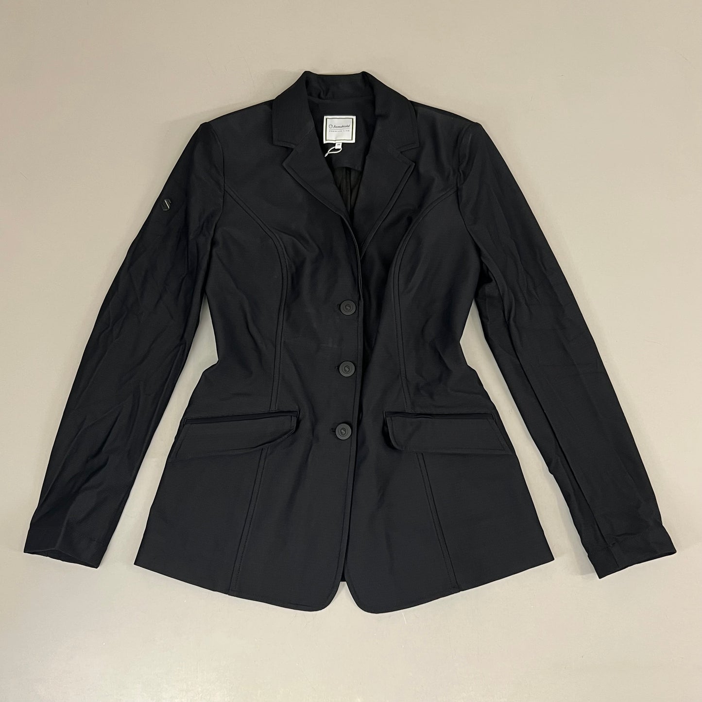 SAMSHIELD Florida Equestrian Riding Jacket Light Women's Sz US 6, UK 8, FR 36 Black