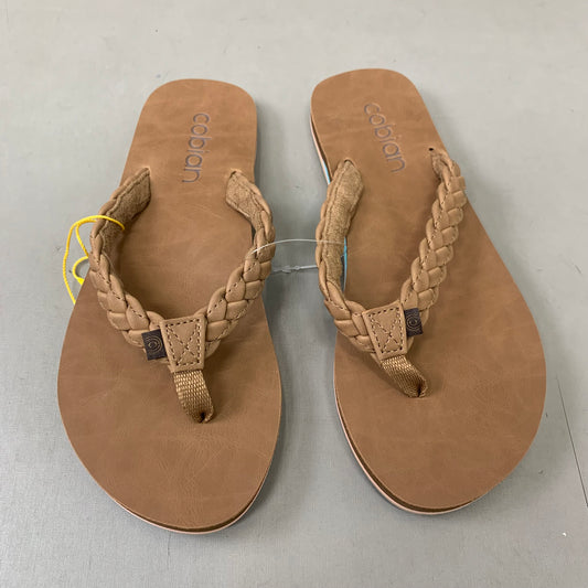 COBIAN Braided Pacifica Sandals Women's SZ 6, EU 41 TAN BBP23-230-6