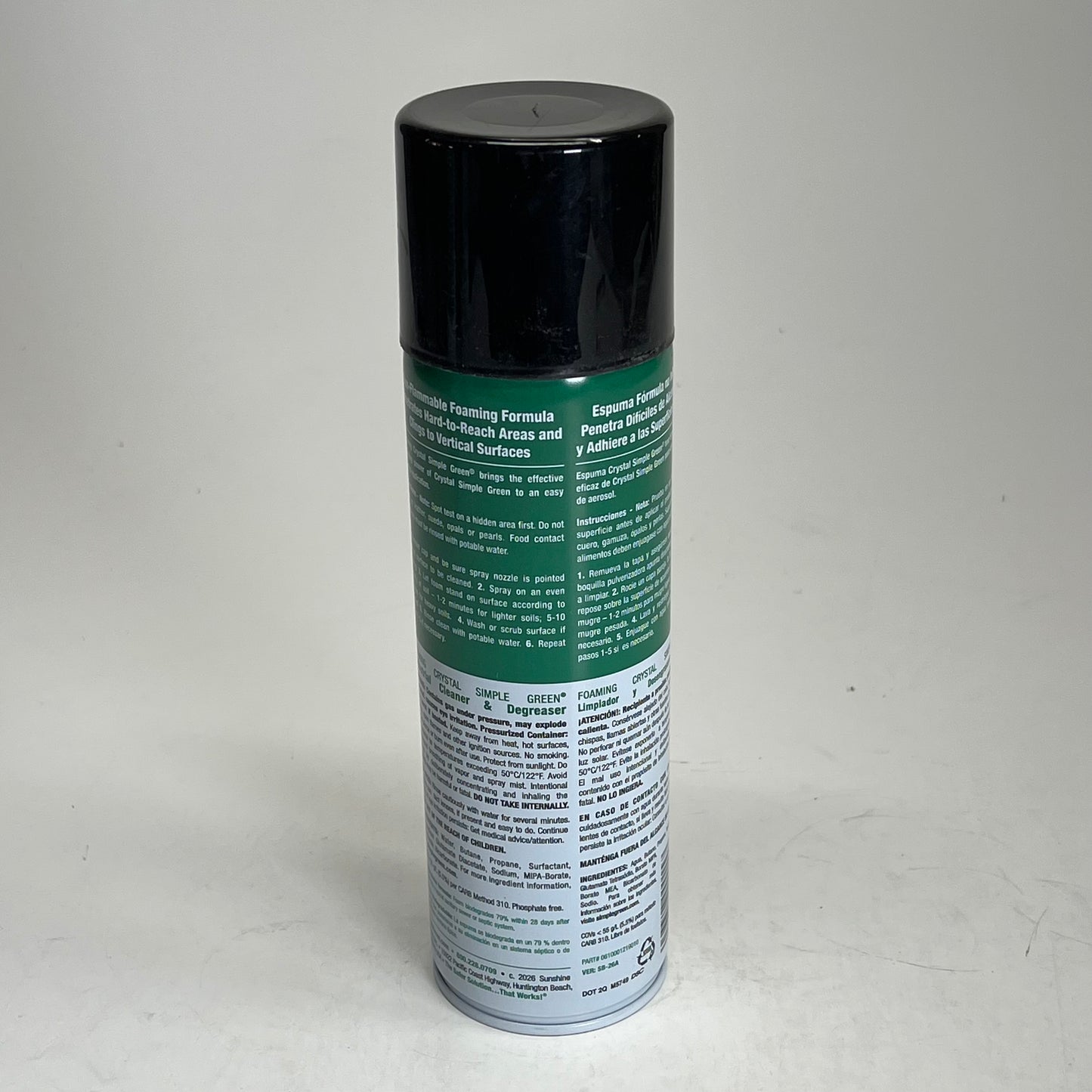 ZA@ SIMPLE GREEN (3 PACK) Foaming Crystal Cleaner/degreaser Aerosol 20oz 0610001219010