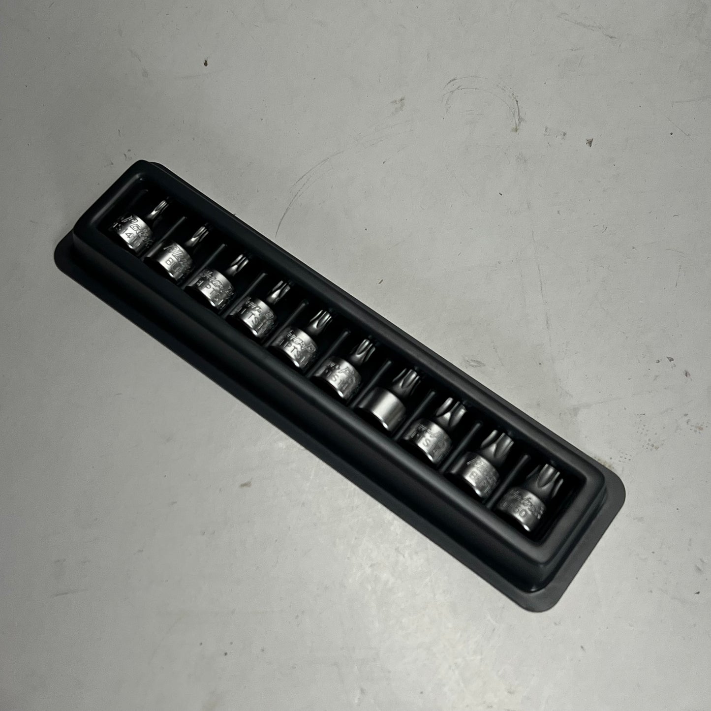 SNAP ON Blue Point Torx Stubby Bit Socket Set  10 Piece 1/4" Drive BLPTORX1410
