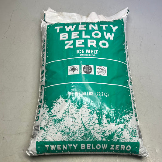 ZA@ TWENTY BELOW ZERO Salt Depot Ice Melt 50 Lb