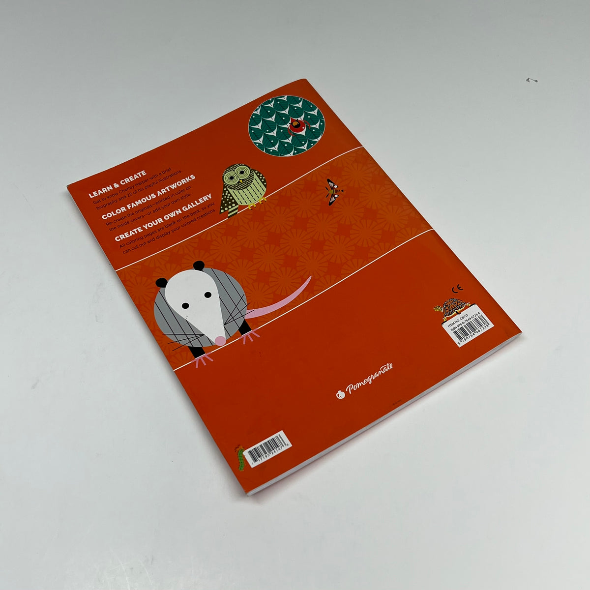 ZA@ POMEGRANATE Charley Harper Coloring Book Volume Two Soft Cover