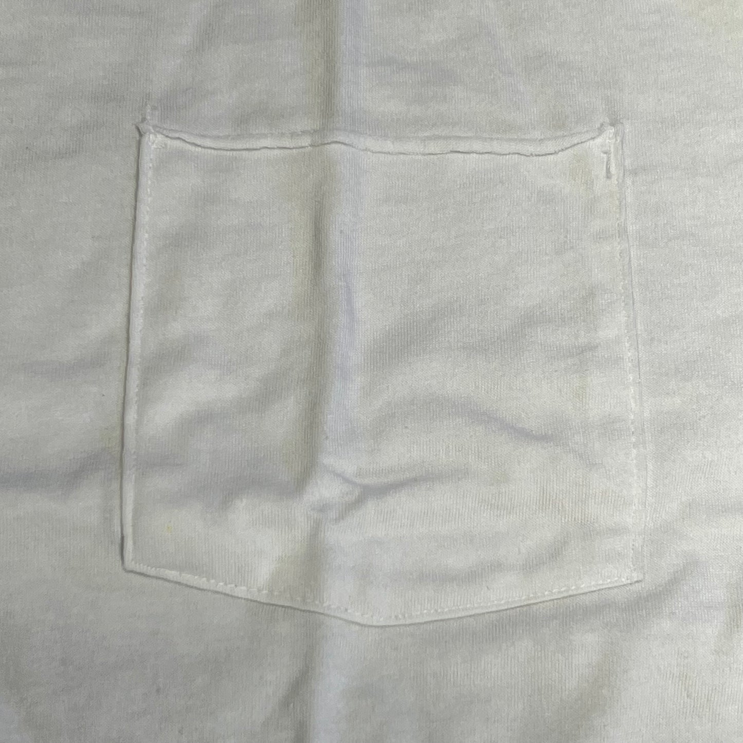 HANES Originals V Neck Tee Shirt W/ Chest Pocket Women's Sz 2X White 0G159P