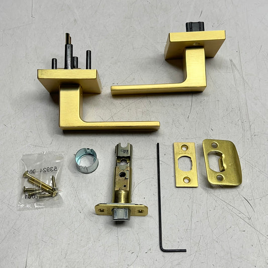 KWIKSET Singapore Passage Handle Cylindrical Lock Satin Brass 97200-932