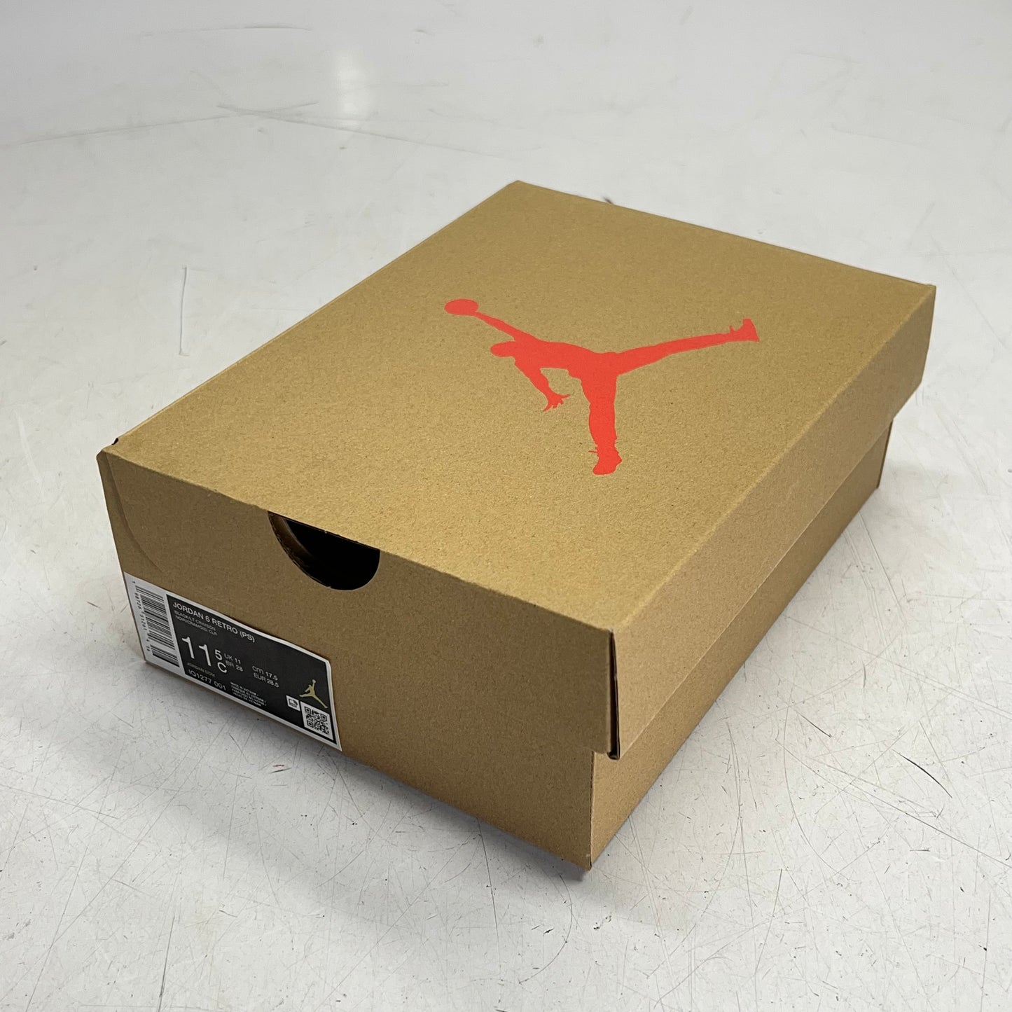 AIR JORDAN Kids Preschool 6 Retro Basketball Shoes Boys Sz 10 5C Black/Crimson