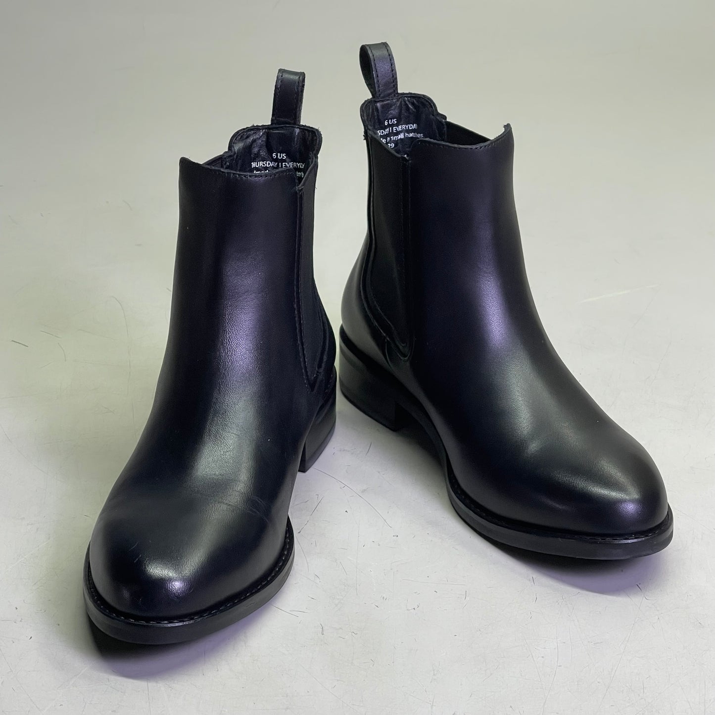THURSDAY BOOT CO. Duchess Boot Women's 6 Black Leather DCSBPA6