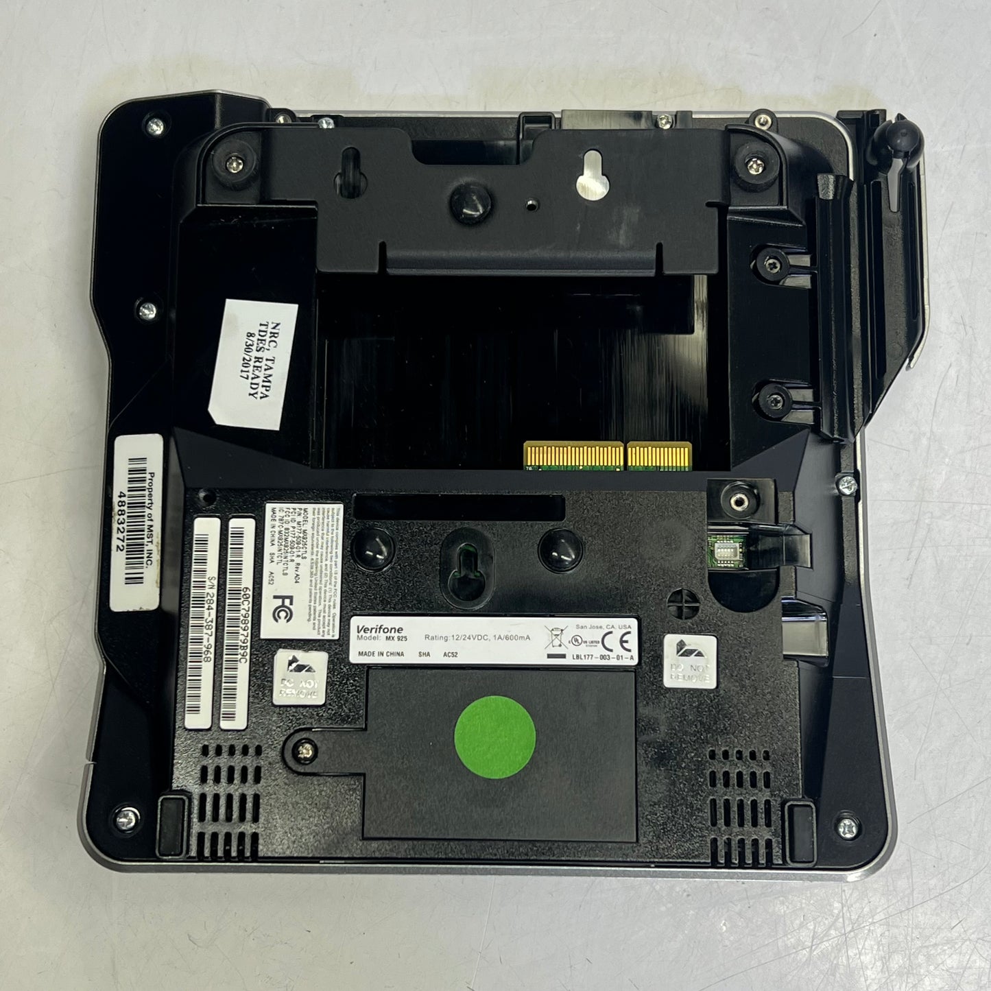 ZA@ VERIFONE Credit Card Payment Terminal Pos System Black MX925 MX900-02 (No Attachments or Pen)