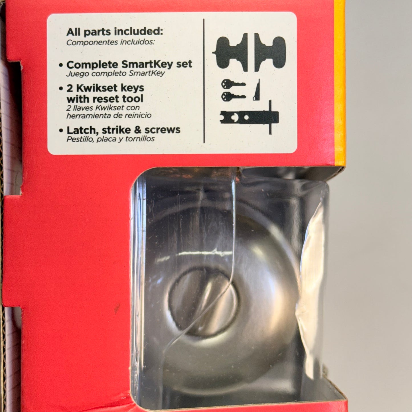 KWIKSET Juno Keyed Entry Knob Door Smartkey Security Satin Nickel 97402-736