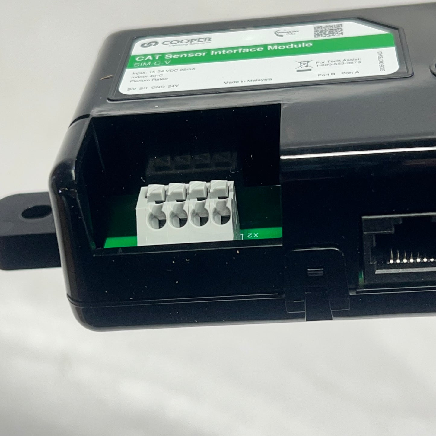 COOPER LIGHTING Cat Sensor Interface Module Network Addressability SIM-C-V