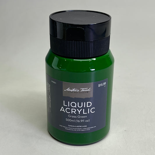 MASTERS TOUCH (2 PACK) Liquid Acrylic Artist Paint 16.9fl oz Grass Green 1818921