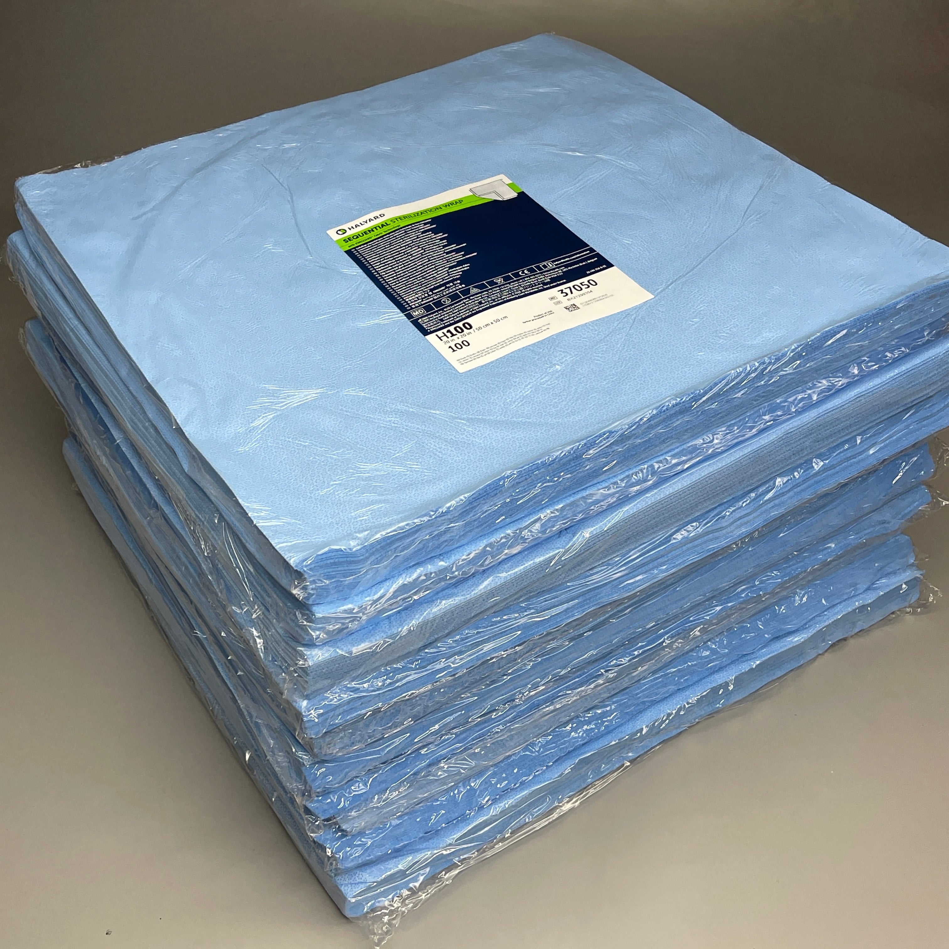 HALYARD 1000PACK! Quick Check Sterilization Wrap H100 20" x 20" Light