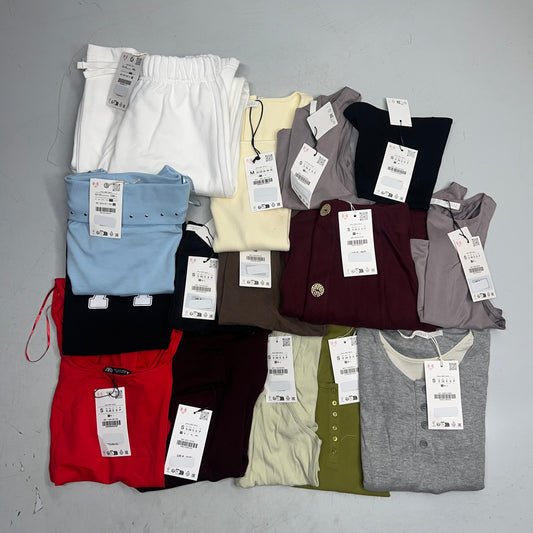 ZA@ ZARA Lot of Assorted Clothing Tops & Bottoms Women's Sz S/M / Girls Sz 12-13 Multicolor