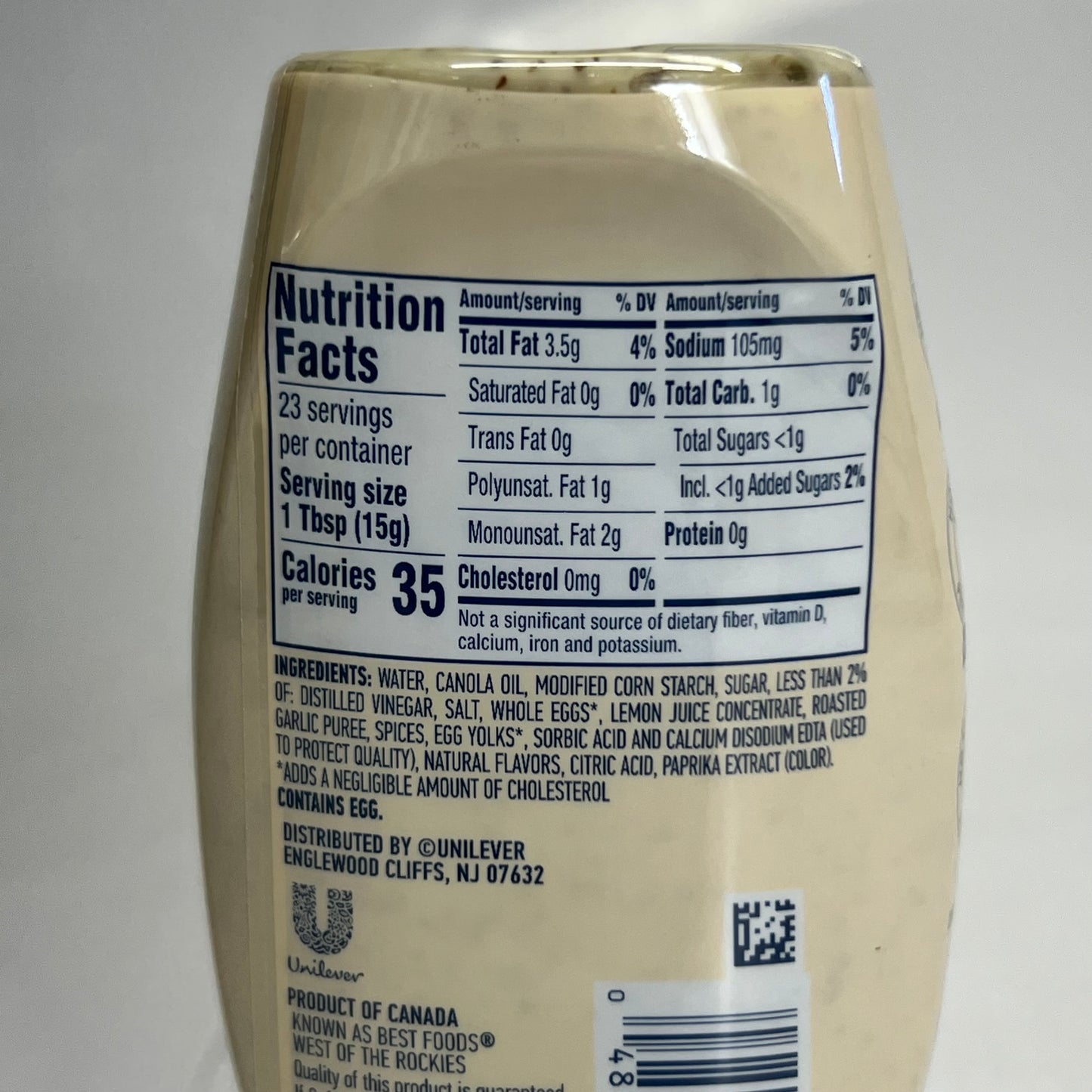 HELLMANN'S (8 PACK) Italian Herb and Garlic Mayonnaise Dressing 11.5 fl. oz. BB 05/26 69996529