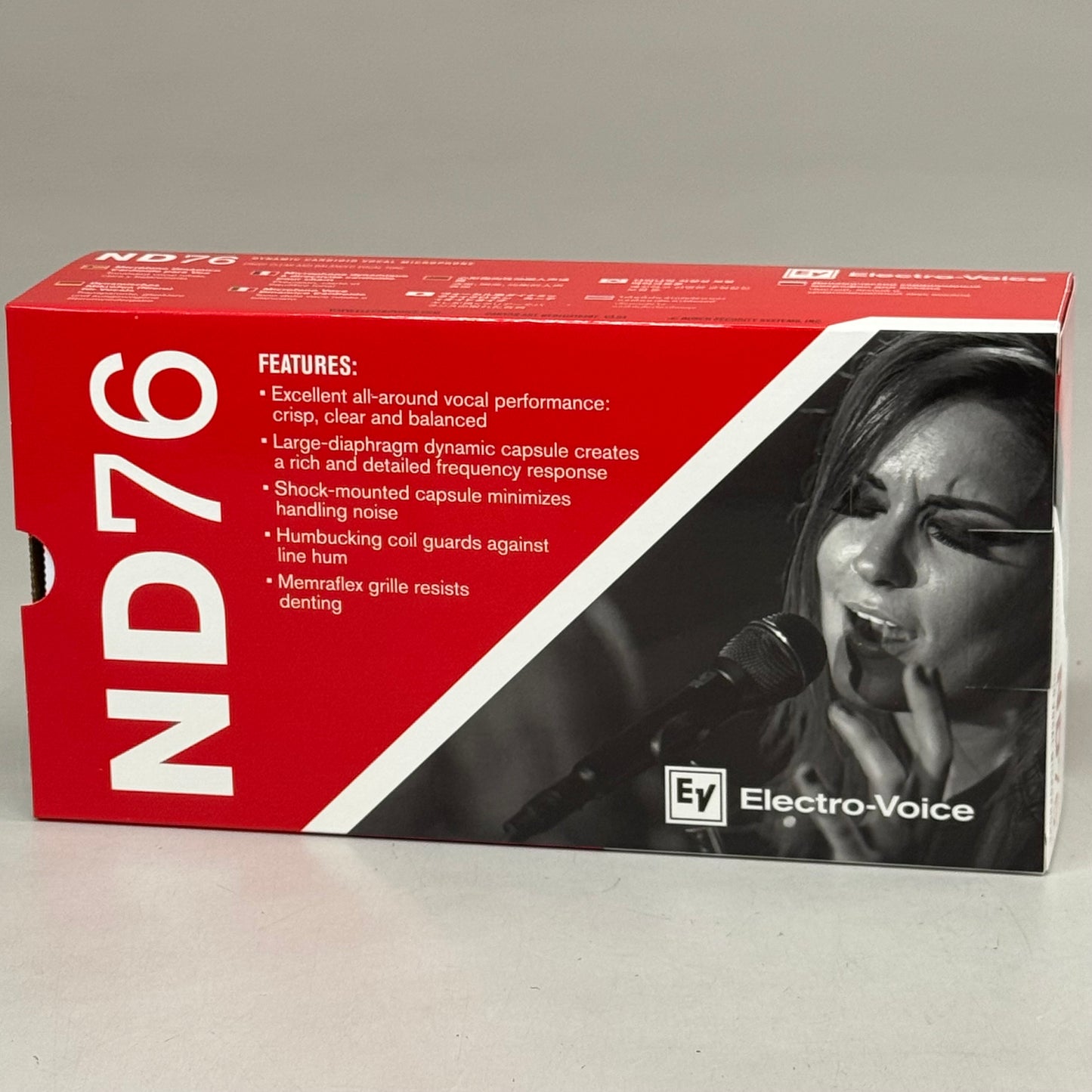 ELECTRO-VOICE Dynamic Supercardioid Vocal Microphone Black ND76