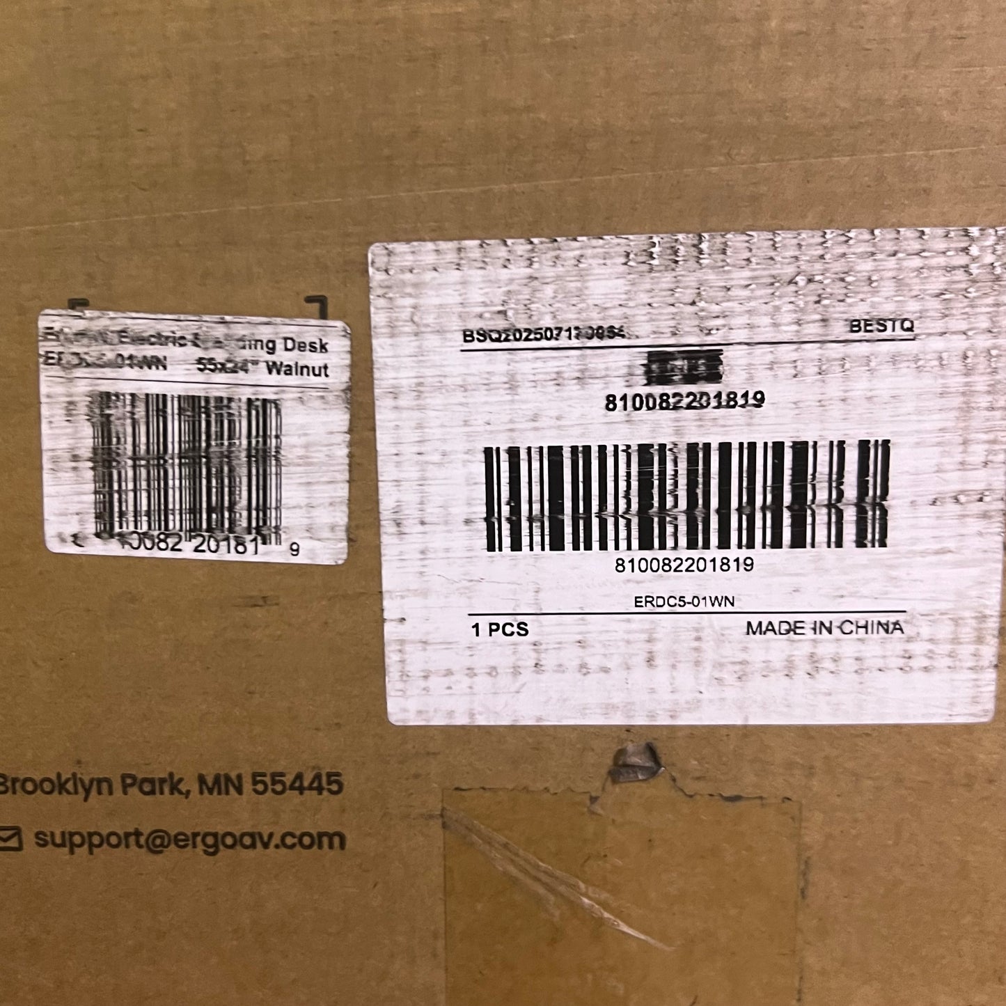 ZA@ ERGOAV Cabinets of Electric Standing Desk ERDC5-01WN (New Other, Minor Damage)