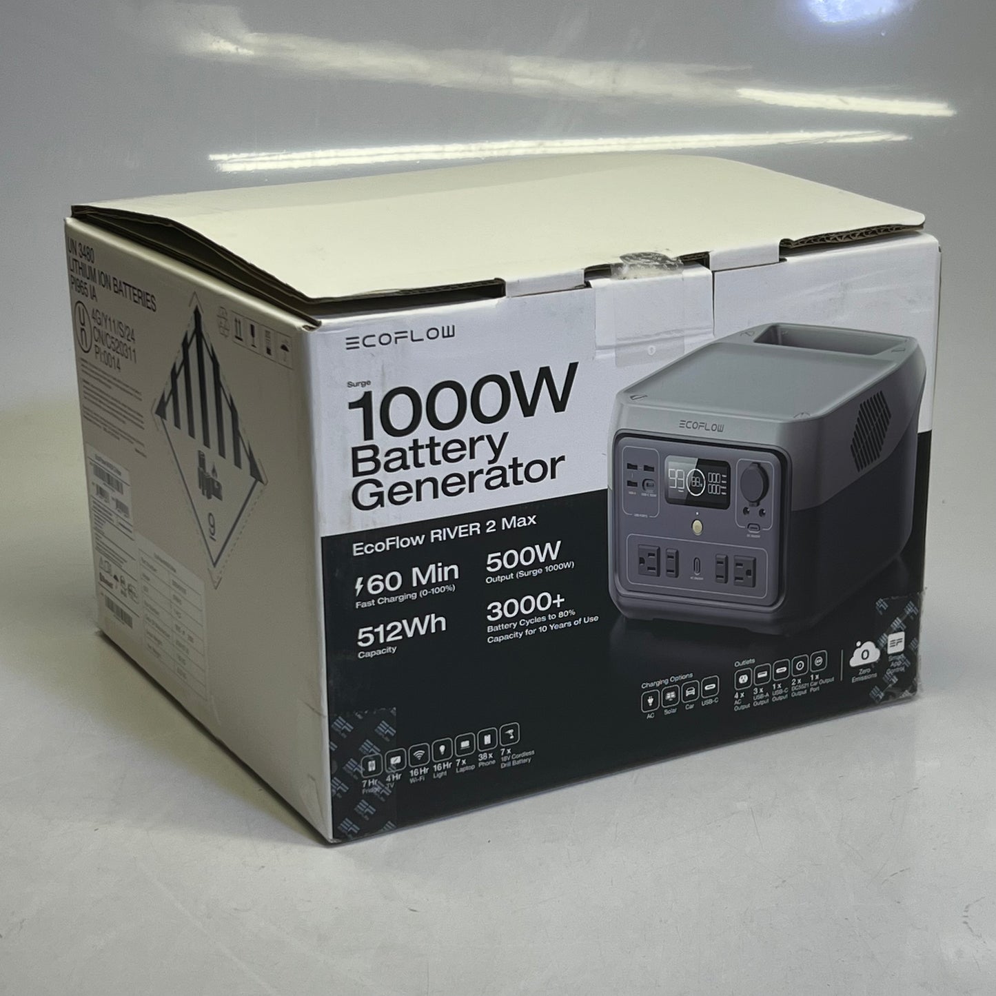 ZA@ ECOFLOW 1000W Battery Generator EFR610 B