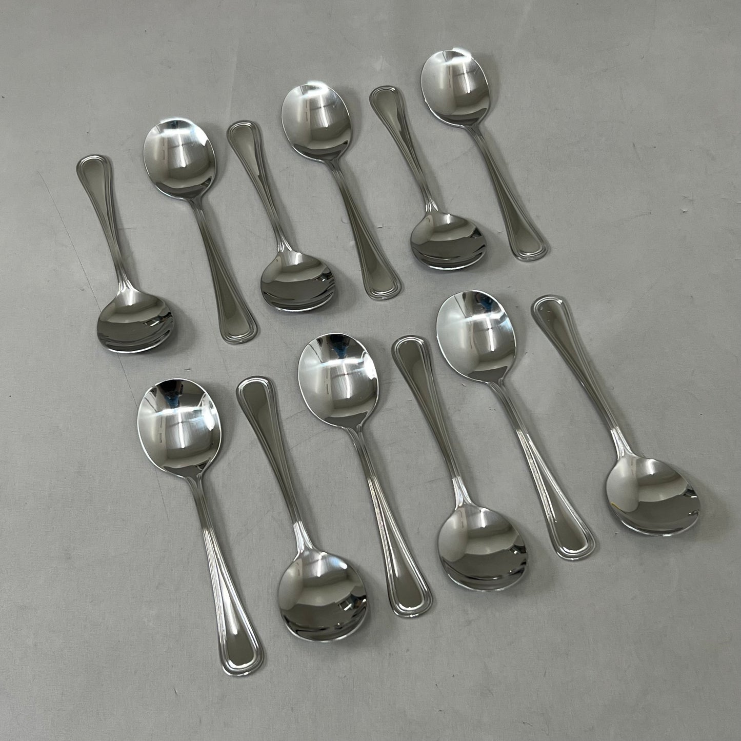 ABERT (12 Pack) Matisse Vintage Soup Spoon 6.8" Stainless Steel FP486