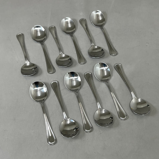 ABERT (12 Pack) Matisse Vintage Soup Spoon 6.8" Stainless Steel FP486