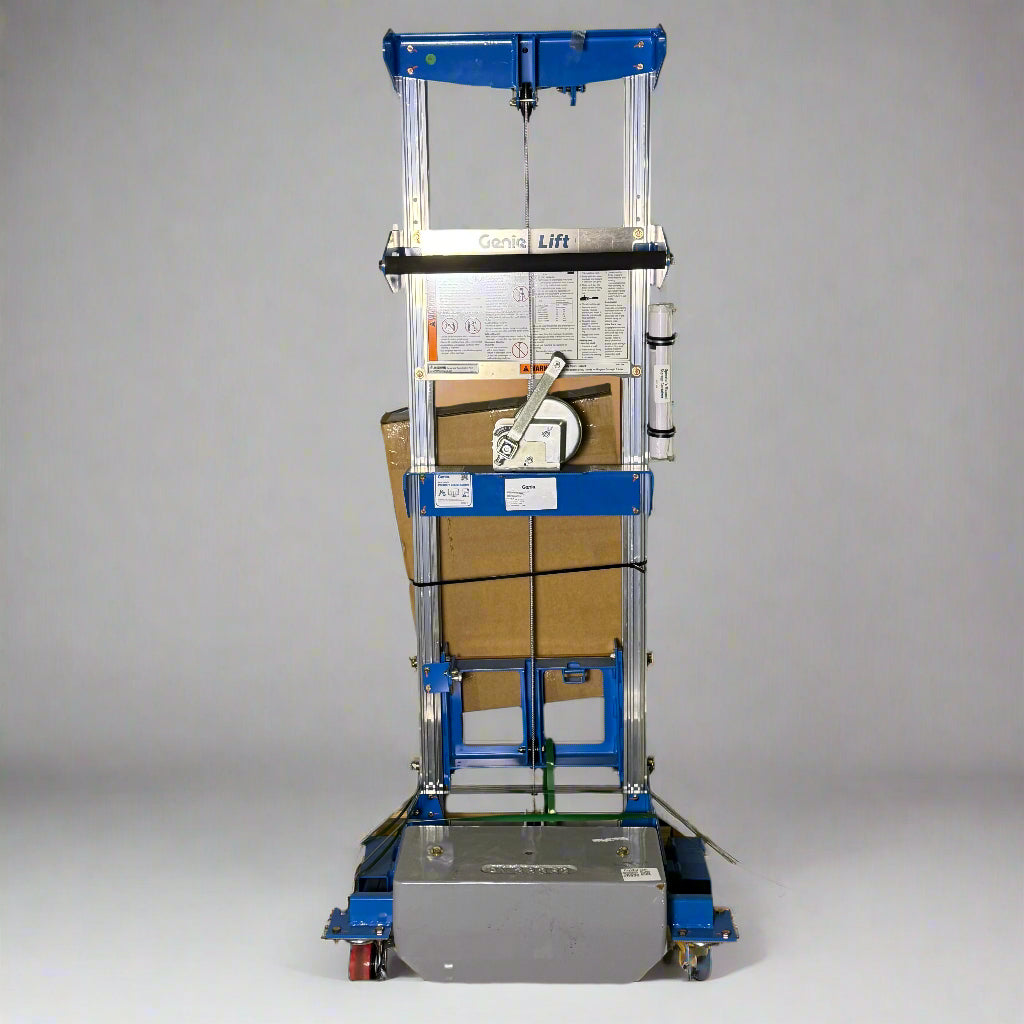 GENIE Lightweight Hand Operated Lift Truck, 400 Lbs. Capacity, Grey & Blue GL-8