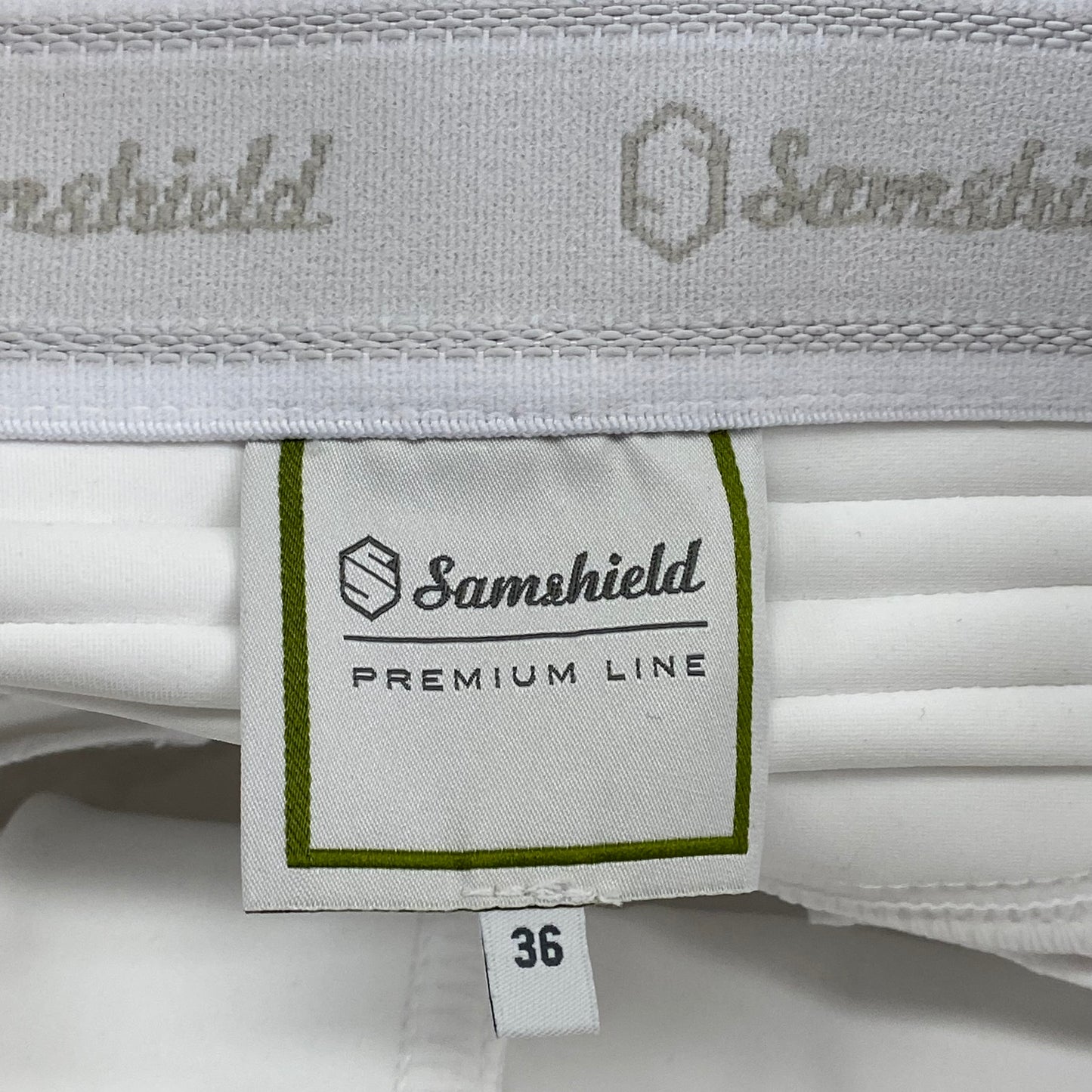 SAMSHIELD Omega Horse Riding Pants Women's Sz US 26, UK 8, FR 36 White (New Other)