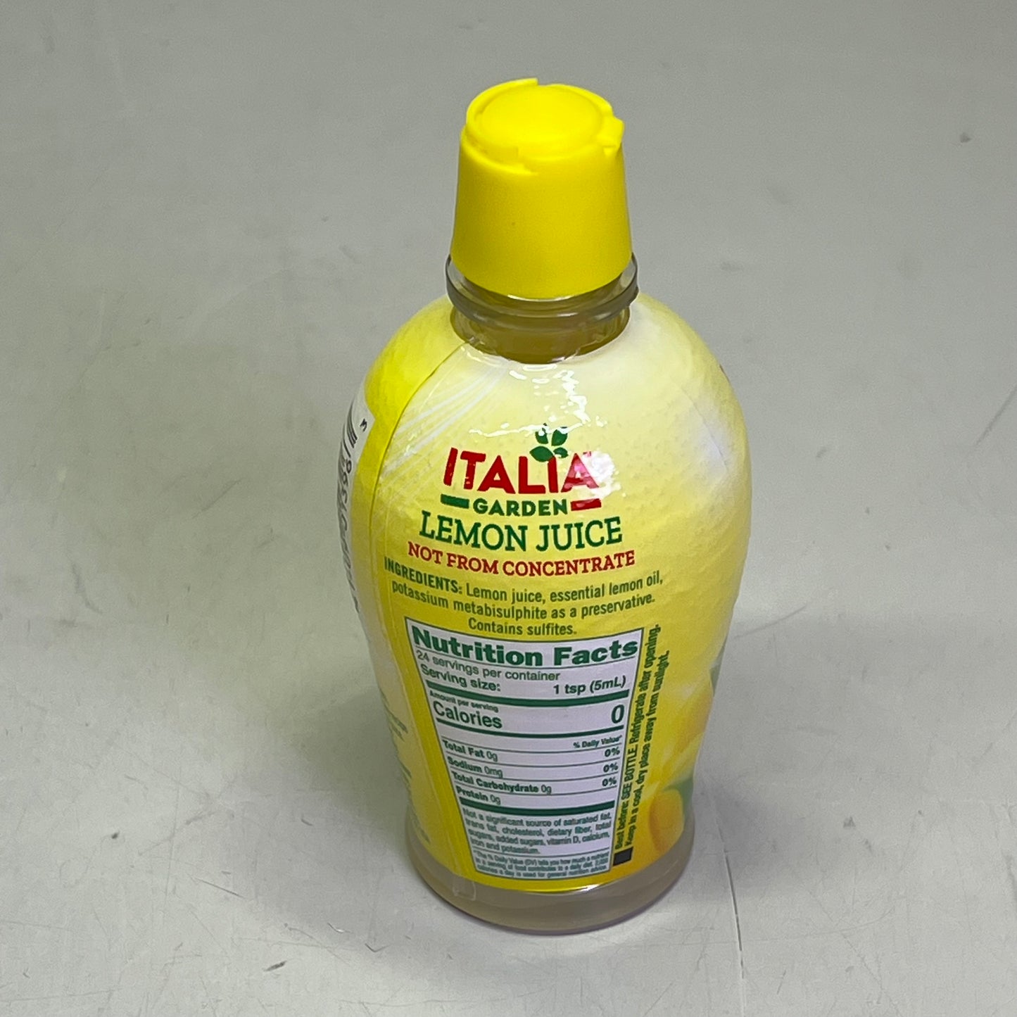 ITALIA (24 PACK) Garden Lemon Juice From Concentrate 4oz 24 Servings BB 12/25