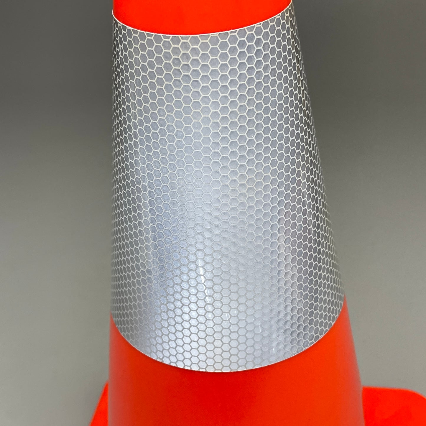 IMPERIAL SUPPLIES (4 PACK) 18” Traffic Cones w/ Reflective Stripe Orange