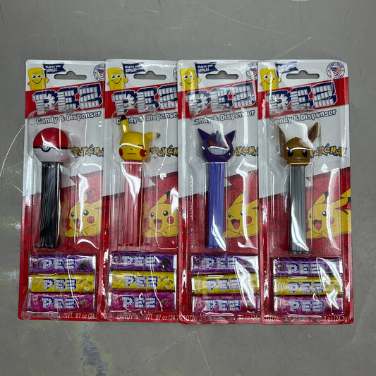PEZ (12 PACK) Collectable Pokémon Characters Candy Dispensers w/ Candy BB 10/30