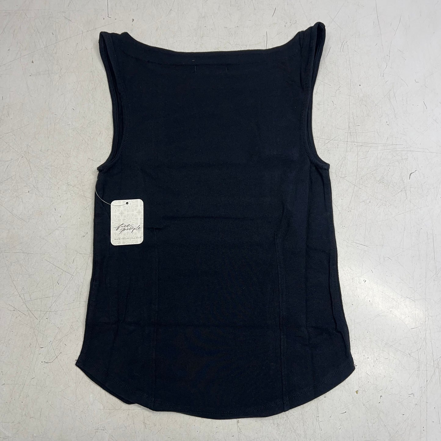 FREE PEOPLE We the Free Iconic Tank Boat Neckline Women's Sz S Black OB2441195