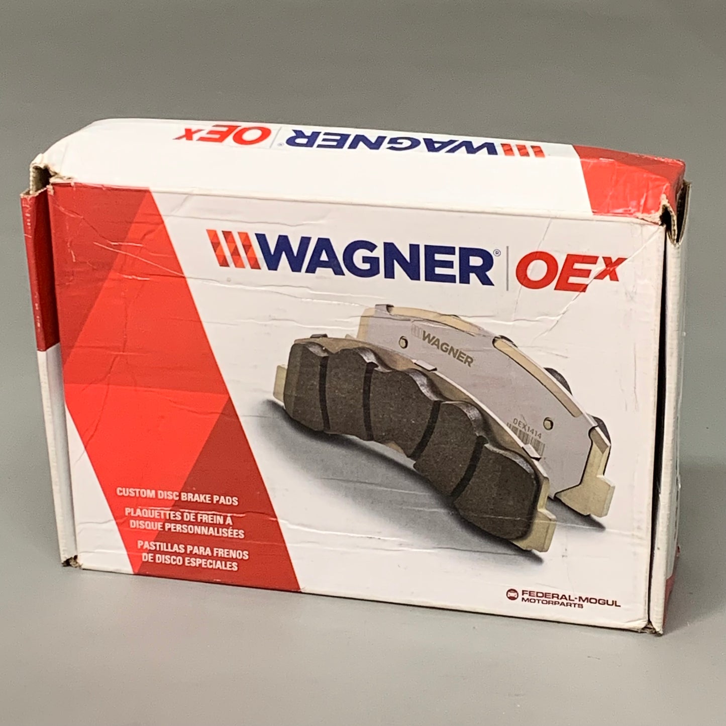 WAGNER OEx Premium Ceramic Disc Brake Pad Set 6 1/2" x 3" OEX1279