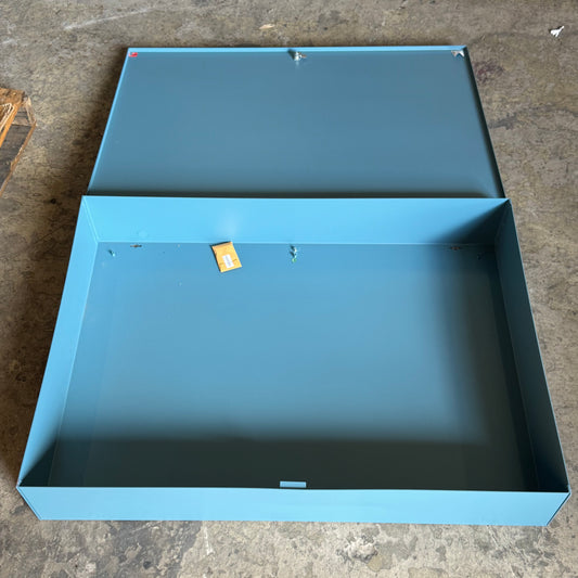 ALPSCONTROLS Powder Blue Nema 1 UL with Perf Panel Sz 42" x 30" x 7", Blue CM4230ULP-PB