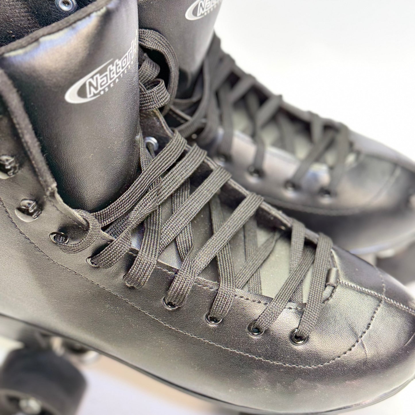 ZA@ NATTORK Roller Skates for Adults Quad Skates Sz 12W/11M Black (AS-IS)