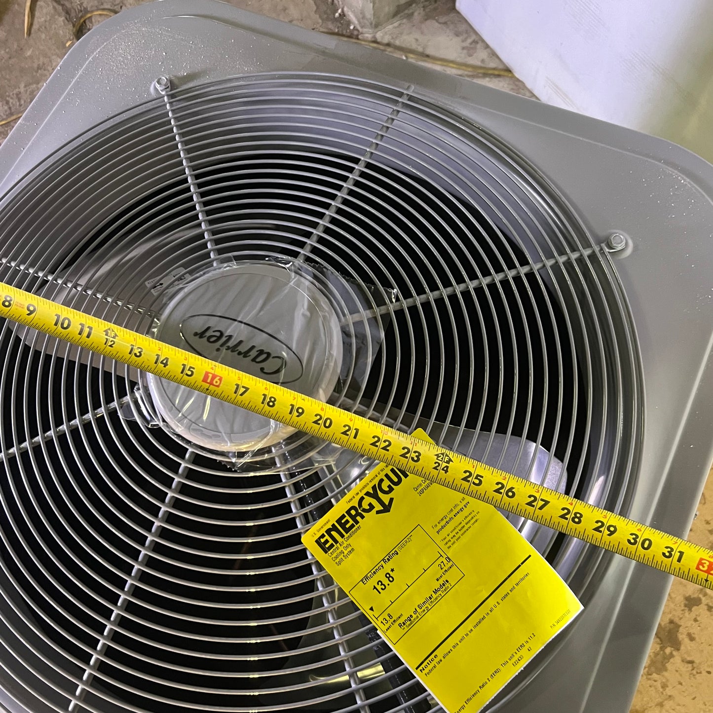 ZA@ CARRIER Air Conditioner Condensing Unit 208/230V 24SPA648W003 (AS-IS, Damage on One Side Only)