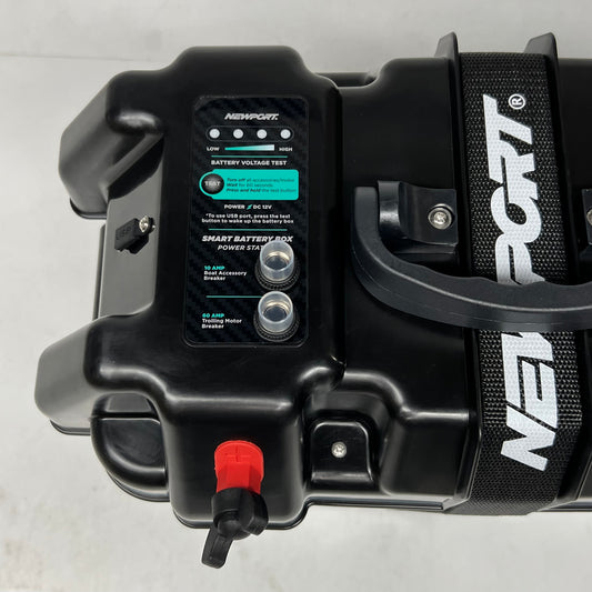 NEWPORT Smart Battery Box Sz 13"L x 12"H - Black