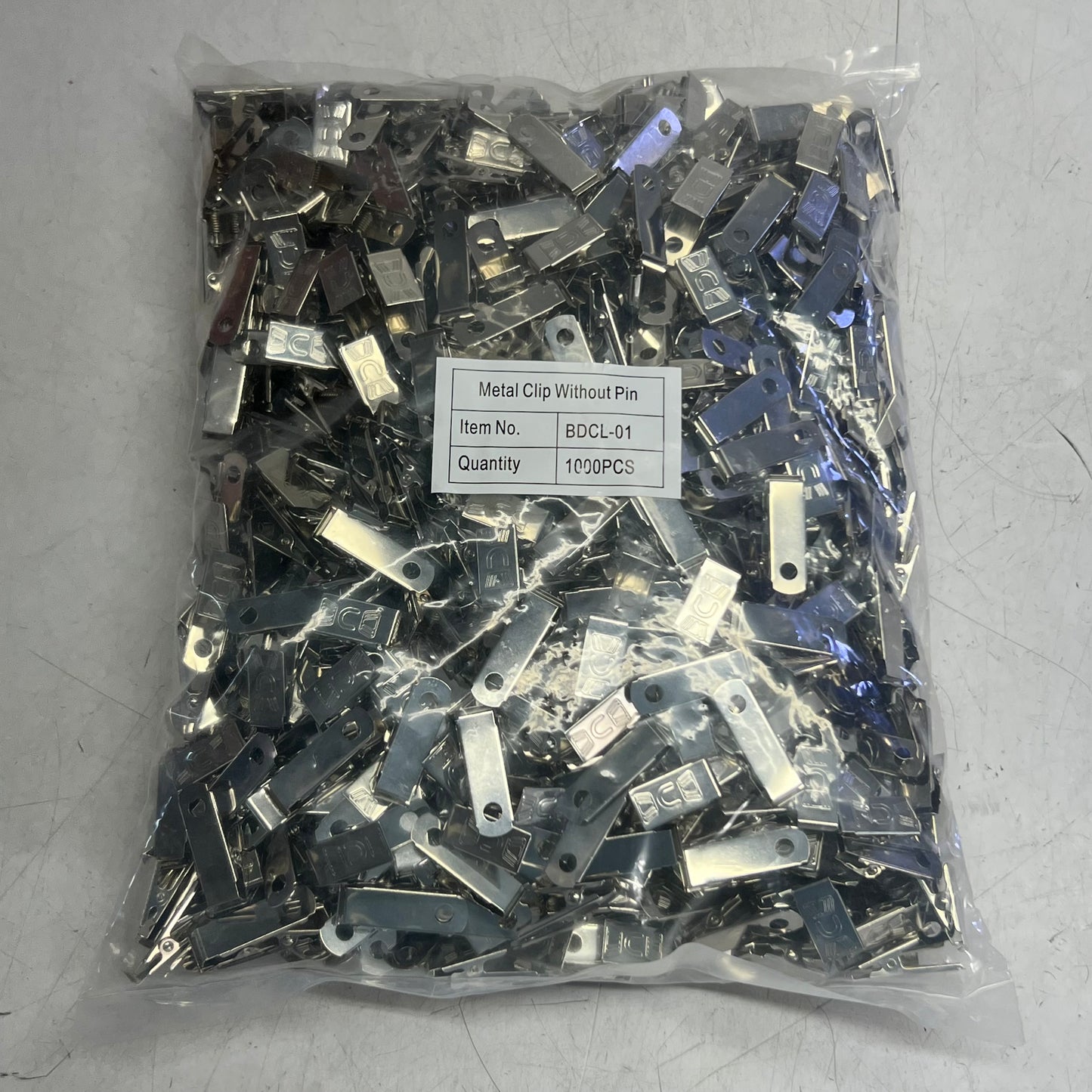 (1000 PACK) Metal Lanyard Bulldog Clip 1.5"L, BDCL-01