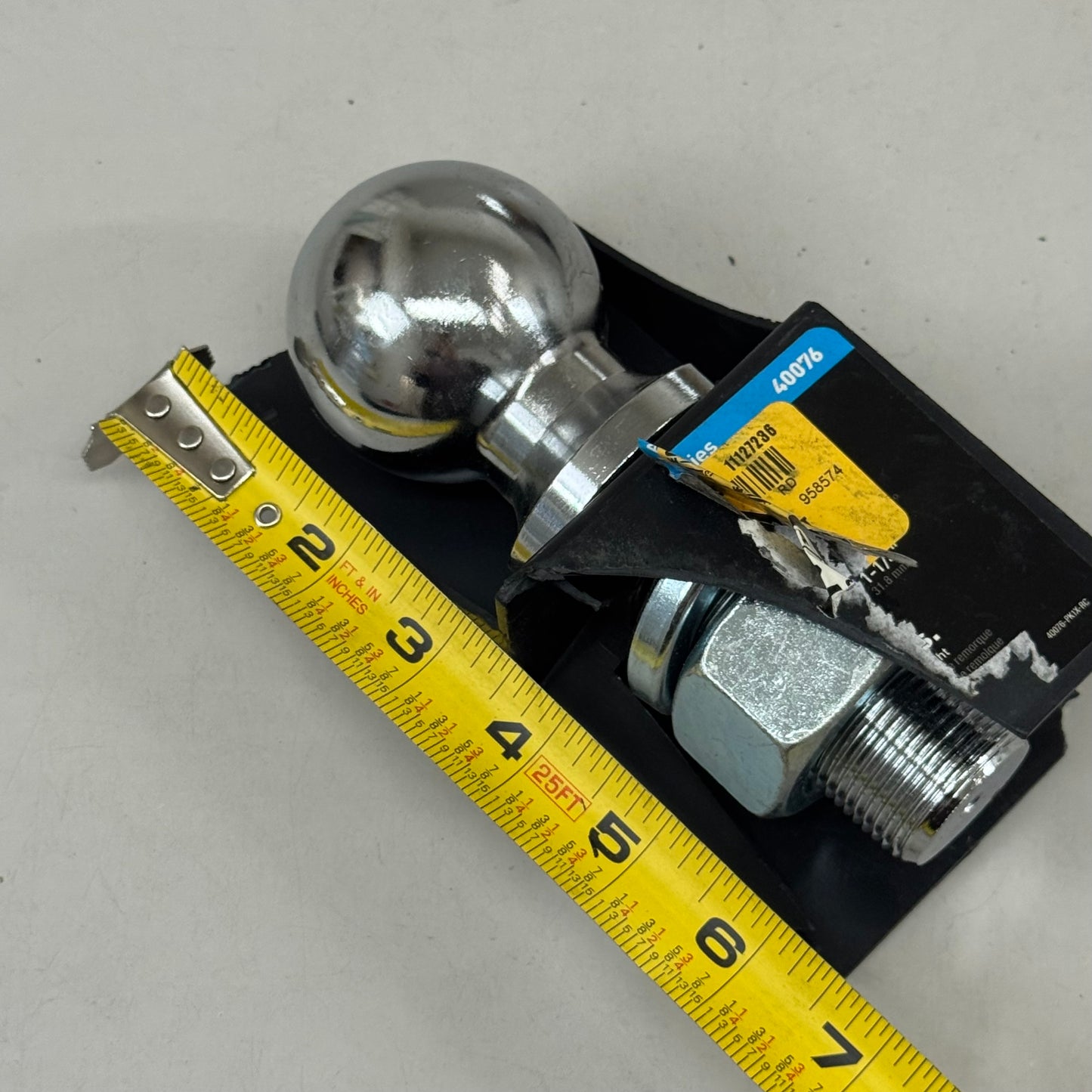 CURT Trailer Hitch Ball 2-5/16" Chrome 40076 (New Other- Damaged Packaging)