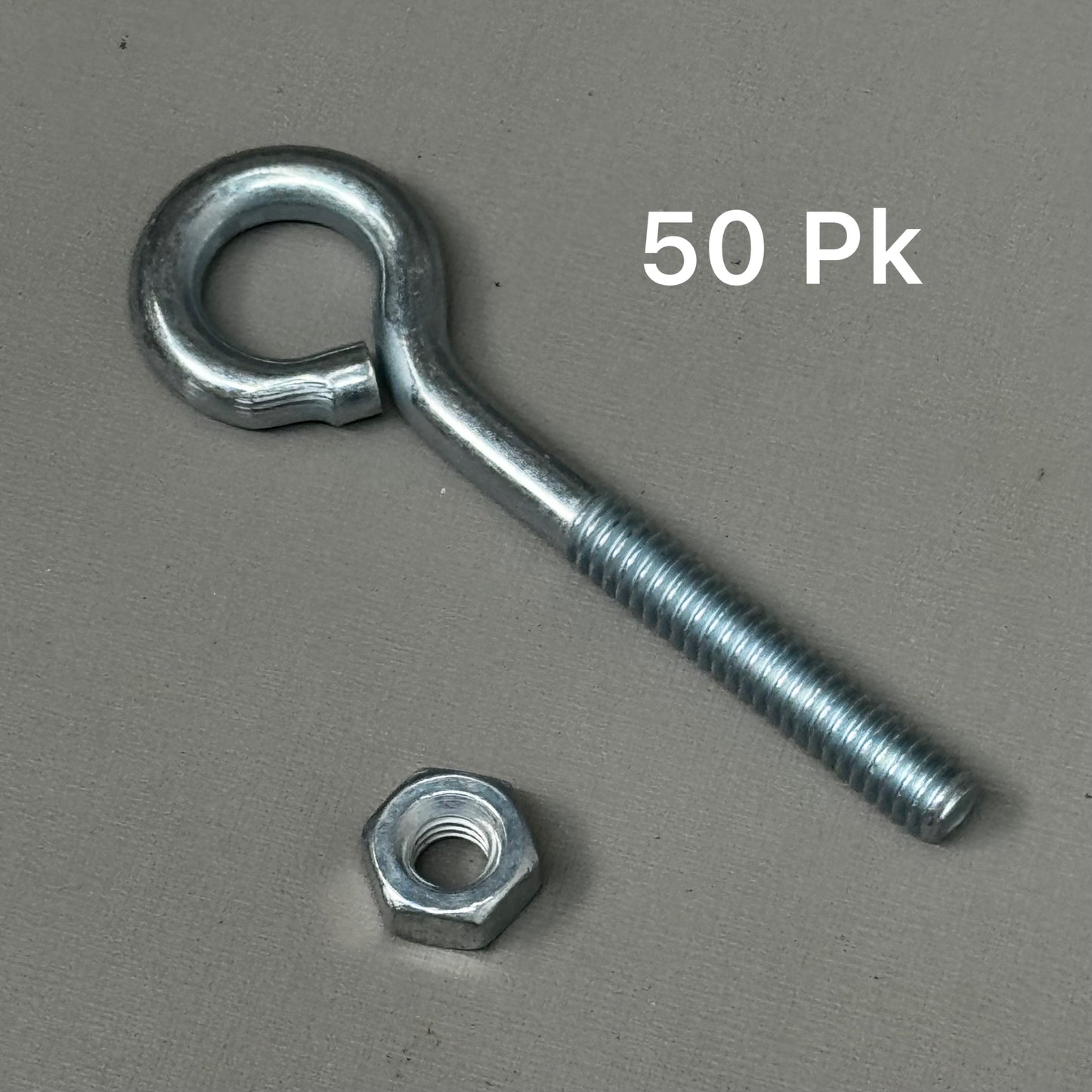 CHICAGO HARDWARE (50 PACK) Routing Eye Bolt 1/4"-20 Thread 2"Shank 4P803