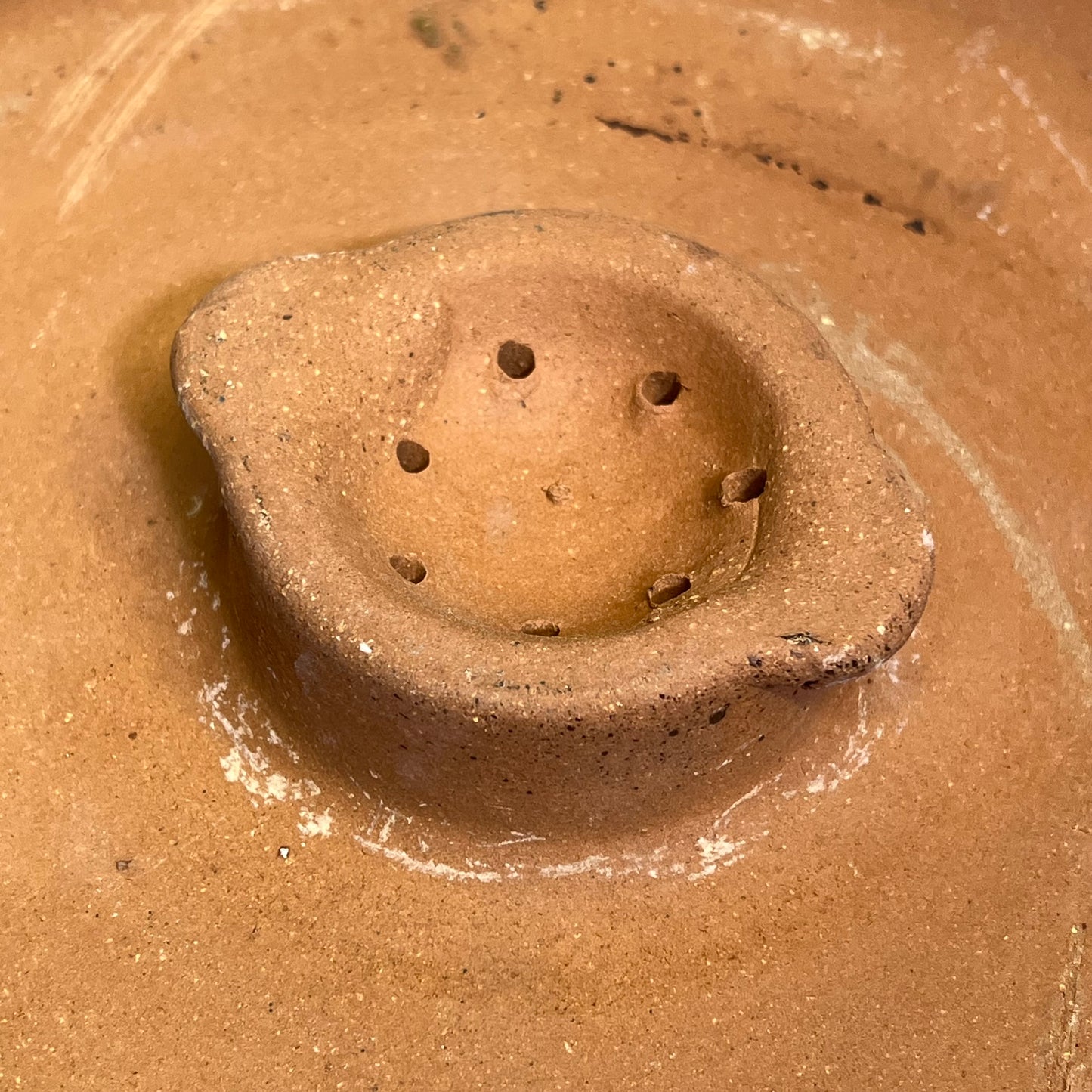 ZA@ Glazed Pottery 2 Piece Swirl Stand Bird Bath 22" L x 20" Dia Bright Yellow/Taupe