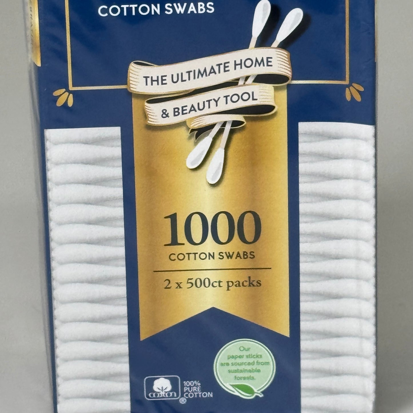 Q-TIPS (2 PACK, 2000 SWABS TOTAL) Family Pack Original Cotton Swabs 68760668