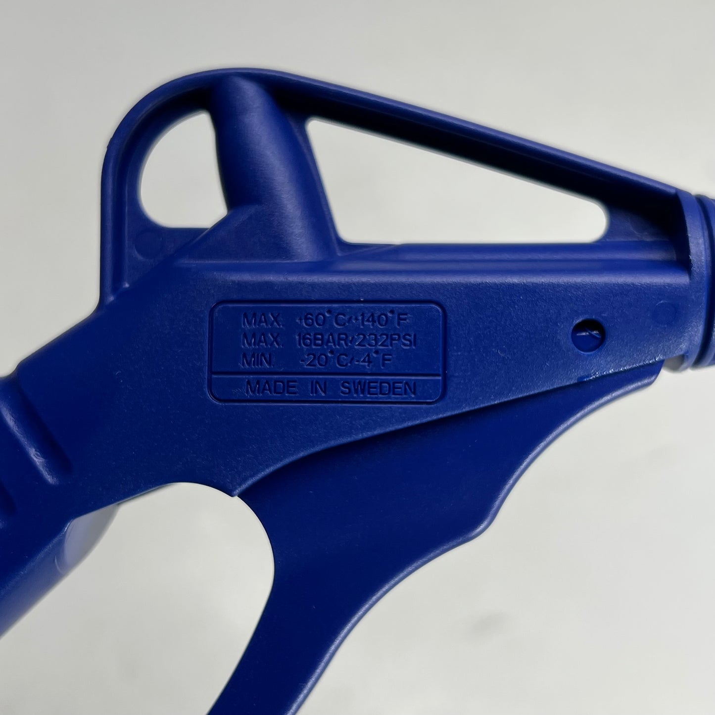 ZA@ BLUE POINT Blow Gun Pistol Grip Bent Flex Tube 10-1/4″  Blue YA1050B