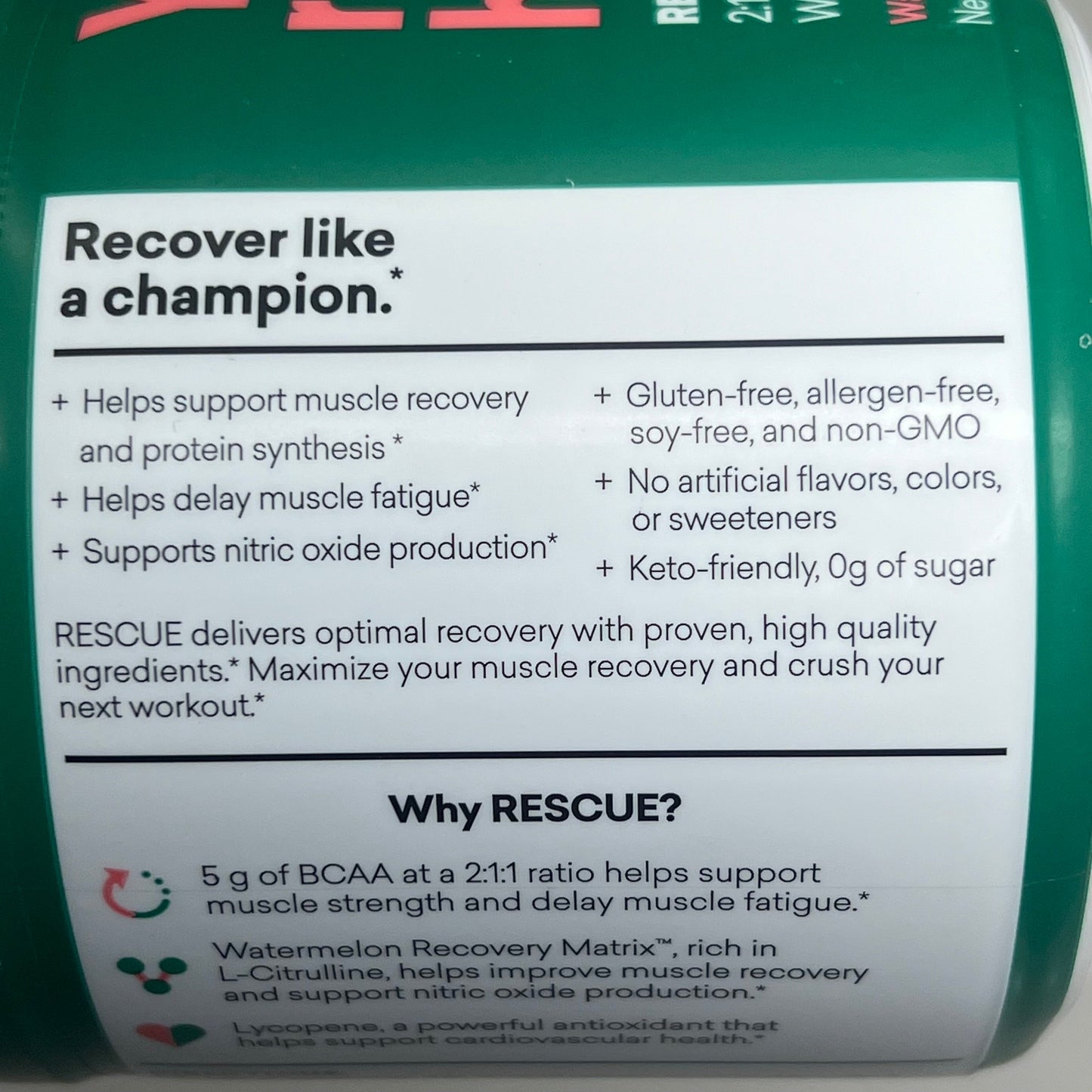 ZA@ EBOOST Gluten-Free Plant-Based Pre-Workout Watermelon Rescue 20 Serving BB 08/25 B