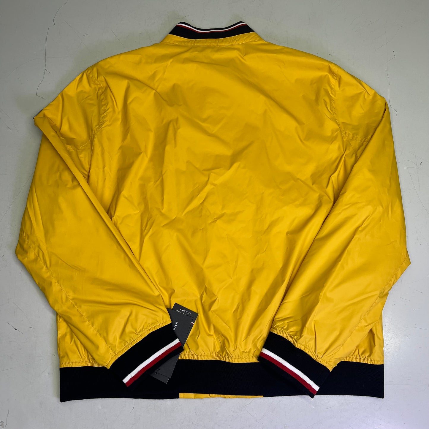 ZA@ TOMMY HILFIGER Spring Bomber Jacket Men's Sz XL Yellow 152AP680