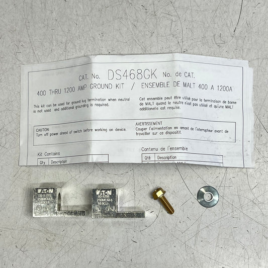 EATON Heavy Duty Safety Switch Access/equipment Ground Lug 400-800a DS468GK