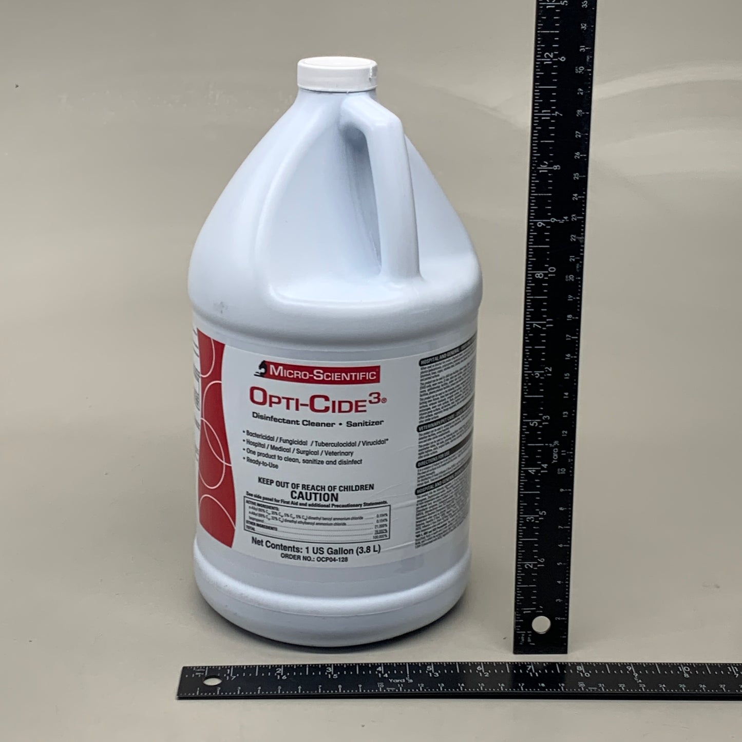MICRO-SCIENTIFIC (4 PACK) Opti-Cide3 Surgical Disinfectant Cleaner 1Gal BB 05/26
