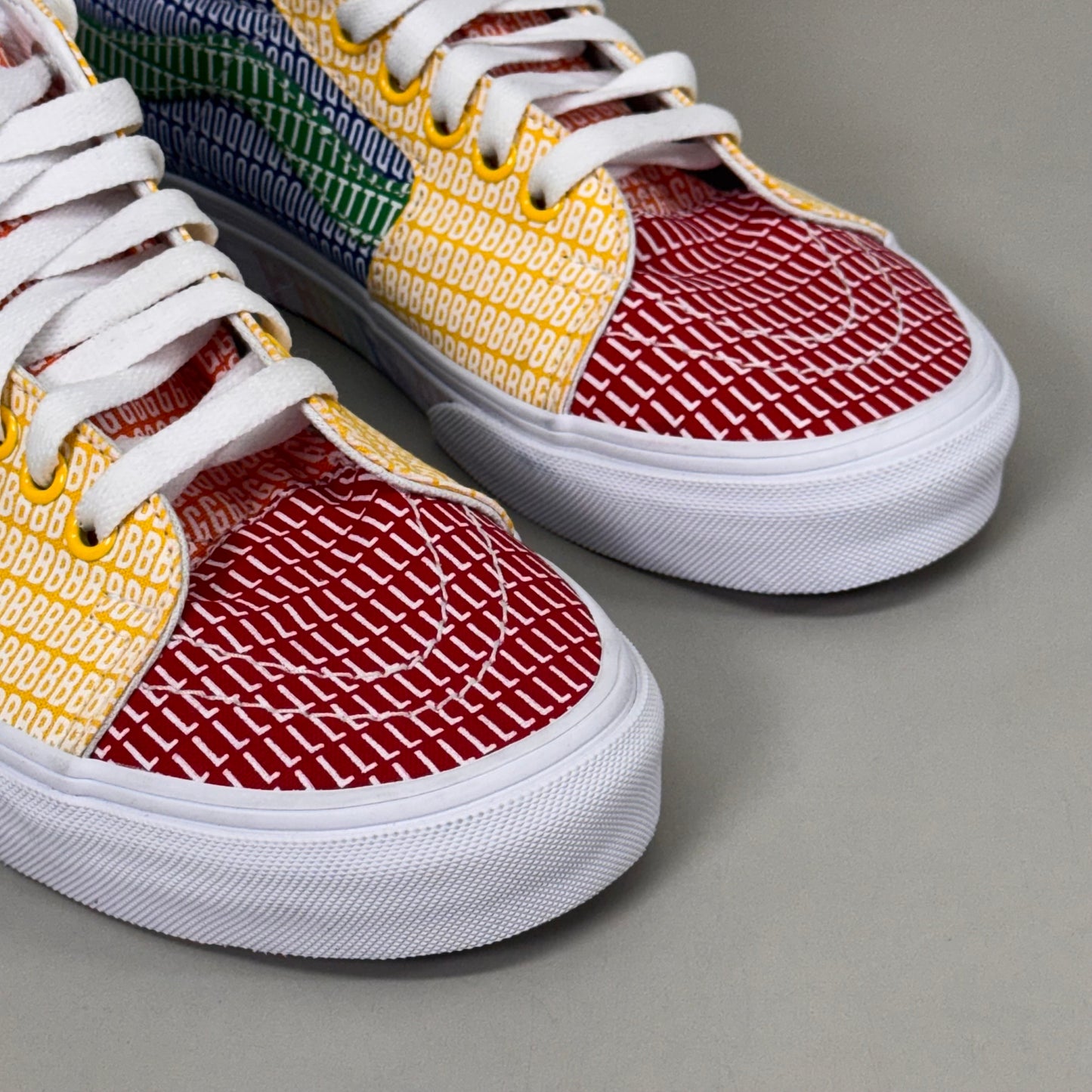 VANS Canvas Sk8-Mid Pride LGBTQ Shoe 2021 M SZ 8 W SZ 9.5 Multicolor