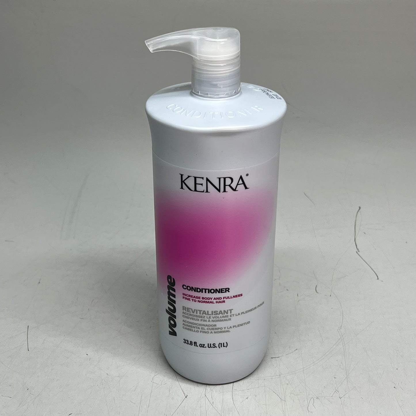 KENRA Volume Conditioner For Body & Fullness In Fine Hair Pump Bottle 33.8fl oz
