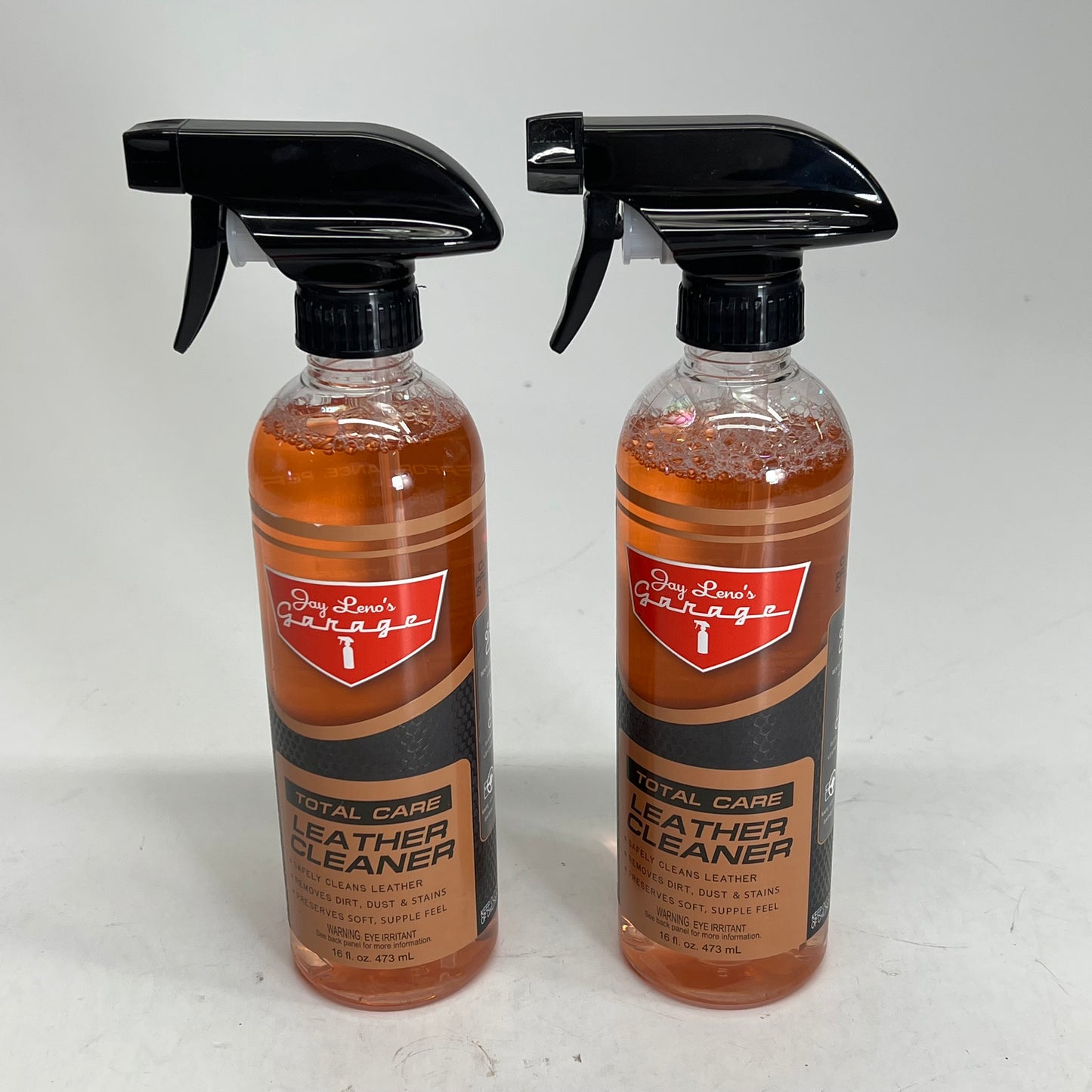 ZA@ JAY LENO'S GARAGE (2 PACK) Total Care Leather Cleaner Gentle Formula  16 fl oz