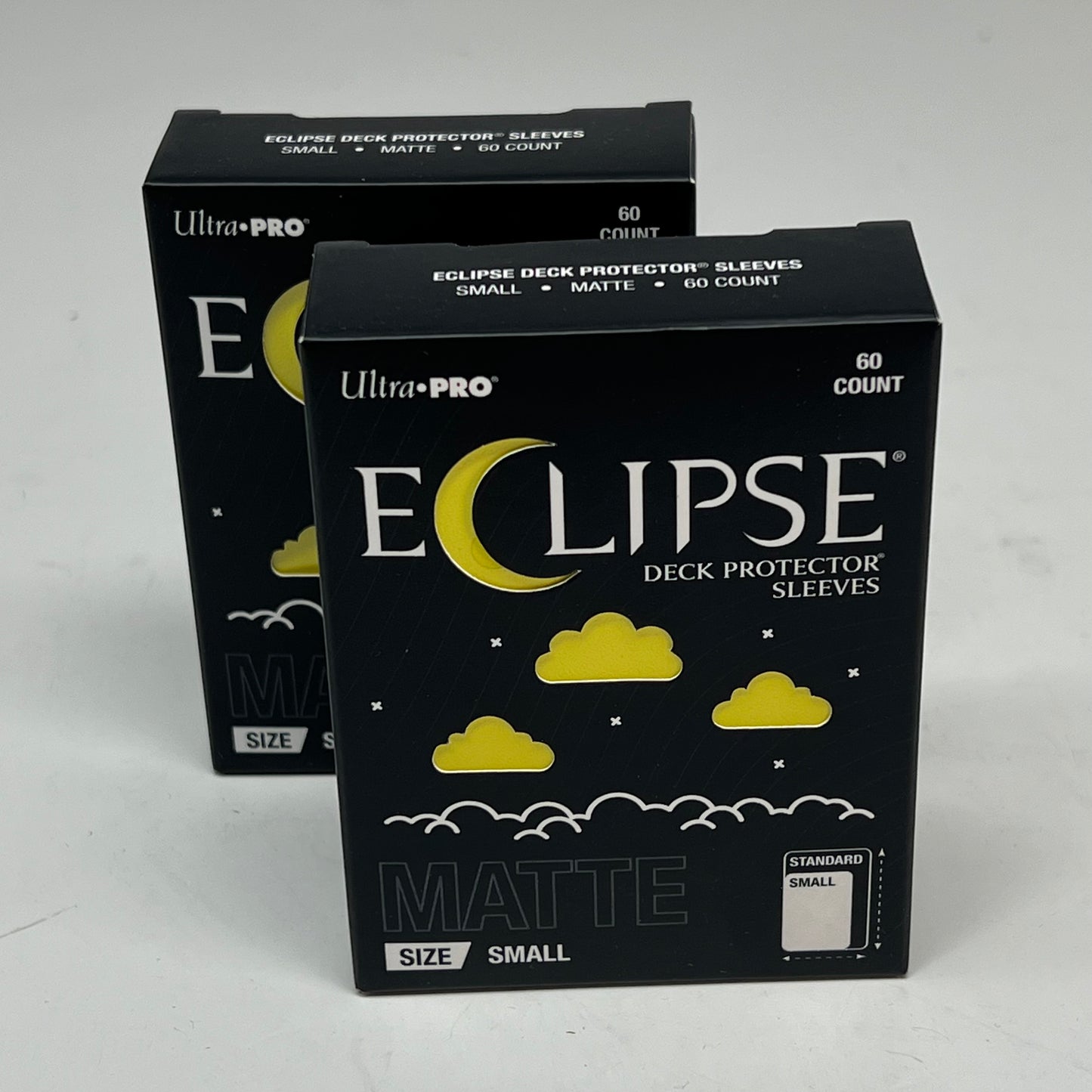 ULTRA PRO (2 PACK, 60 EACH) Eclipse Deck Protector Sleeves Small Yellow 16697