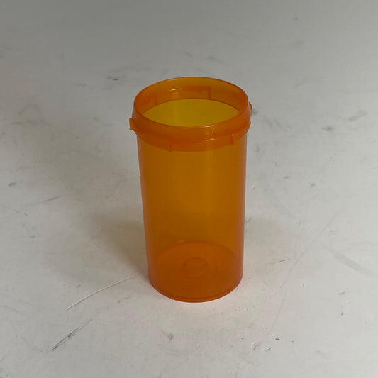 ZA@ BERRY Lot of Prescription Pill Bottles (No Caps) 2"Dia x3.5"L Amber/Orange VLF40